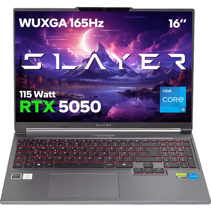 Game Garaj Slayer X5T-5050 C7 Intel Core I5 13500HX 16GB Ram 1tb SSD RTX5050 16" Wuxga 165Hz IPS Freedos Oyuncu Laptop - 1 TB - 16 GB Dizüstü Bilgisayar Fiyatı