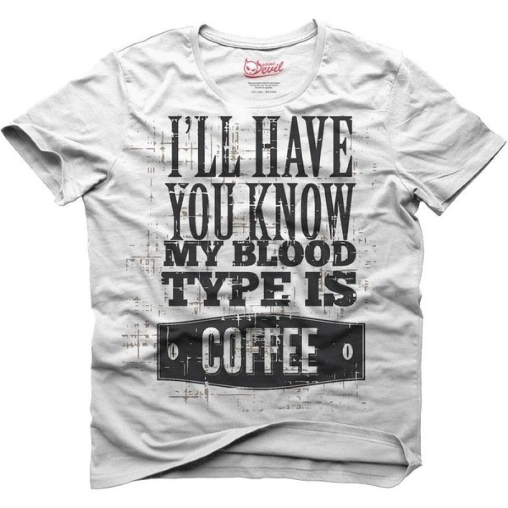 Gamedevil Coffee Beyaz Erkek T-Shirt Erkek T-shirt Fiyatı