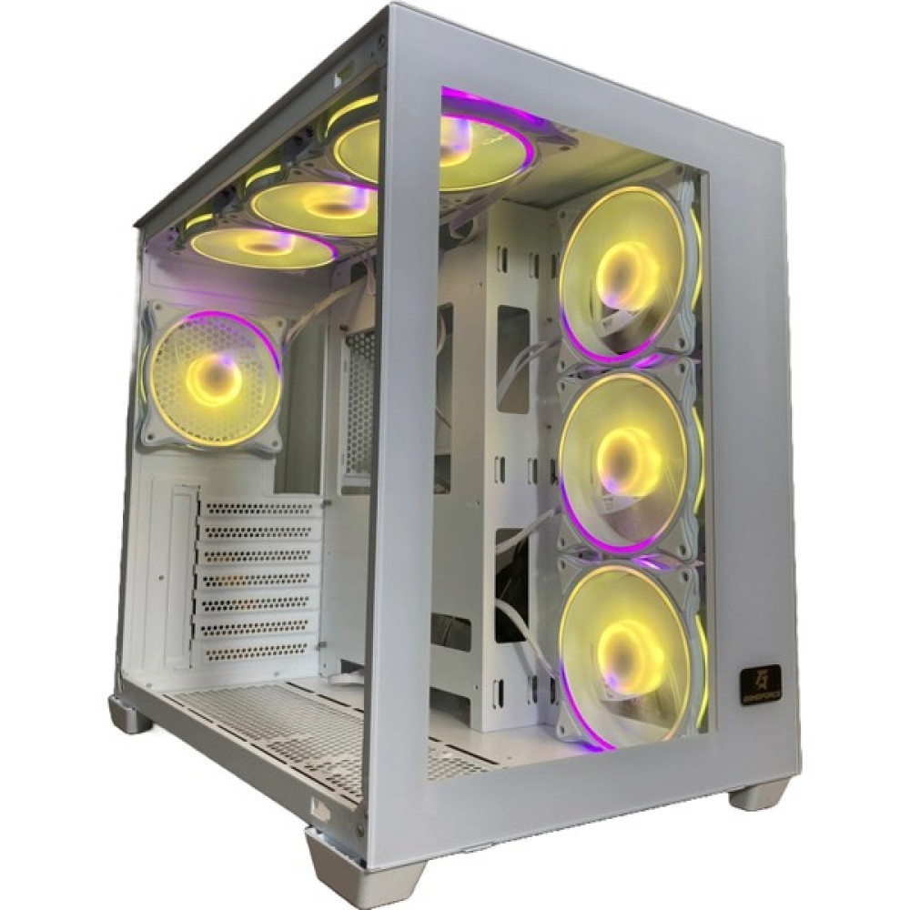Gameforce Lıquıd Beyaz 7X120 mm Fanlı Rgb Kumandalı Kontrolcülü Atx Oyuncu Bilgisayar Kasası PC Kasaları Fiyatı