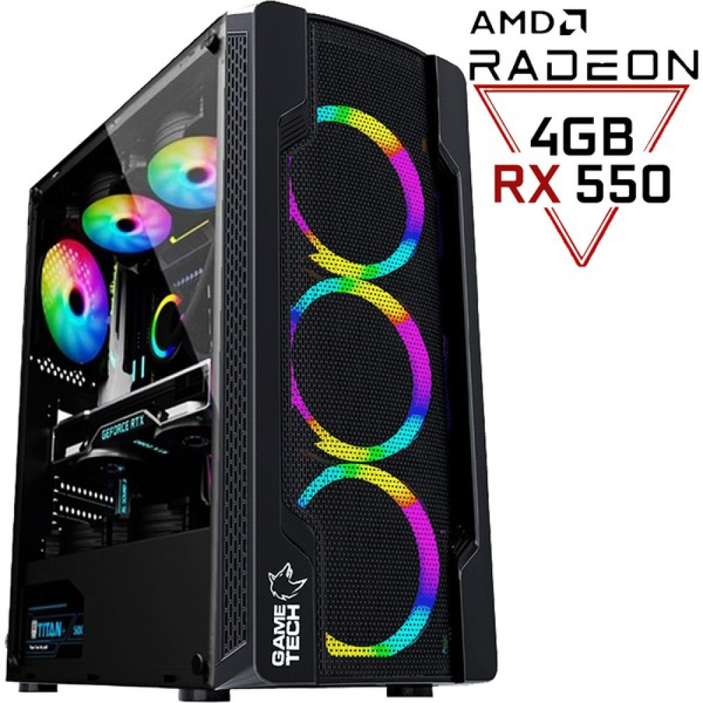 Gameline RX02 Ryzen 5 5500 16GB Ddr4 500GB SSD RX550 4gb Masaüstü Oyuncu Bilgisayar Masaüstü Bilgisayar Fiyatı