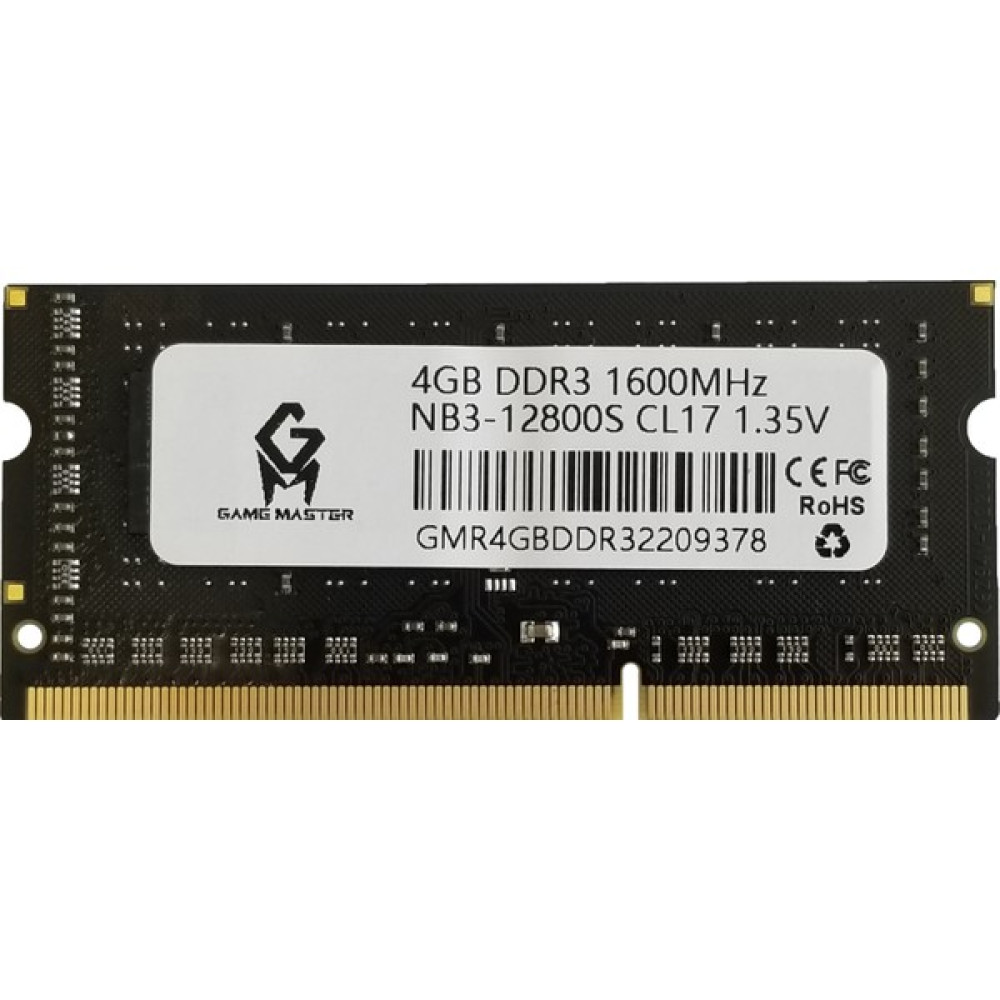 Gamemaster 4 GB 1600MHZ Ddr3 Laptop Ram GMRN4GBDDR3 RAM Bellekler Fiyatı