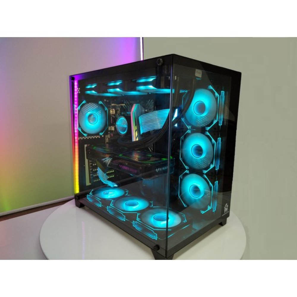 Gamemaster Game Master F-7 Akvaryum 7 Argb Fanlı Kumandalı Siyah Atx F7 Oyuncu Bilgisayar Kasası F7 Siyah PC Kasaları Fiyatı