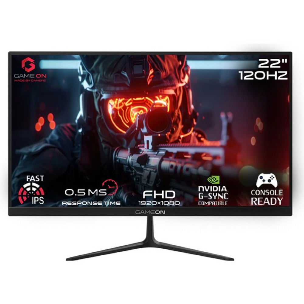 Gameon GOES22FHD120IPS 22" Fhd, 120Hz, Mprt 0.5ms,hdmi 2.1, Ps5 Destekli, Hızlı IPS Siyah Oyuncu Monitörü Monitör Fiyatı