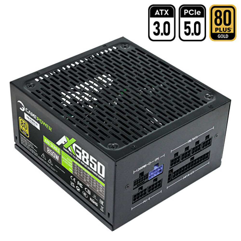 Gamepower Axg-850 14Cm 80+ Gold Atx3.0 Pci-E5.0 850W Power Supply Power Supply Fiyatı