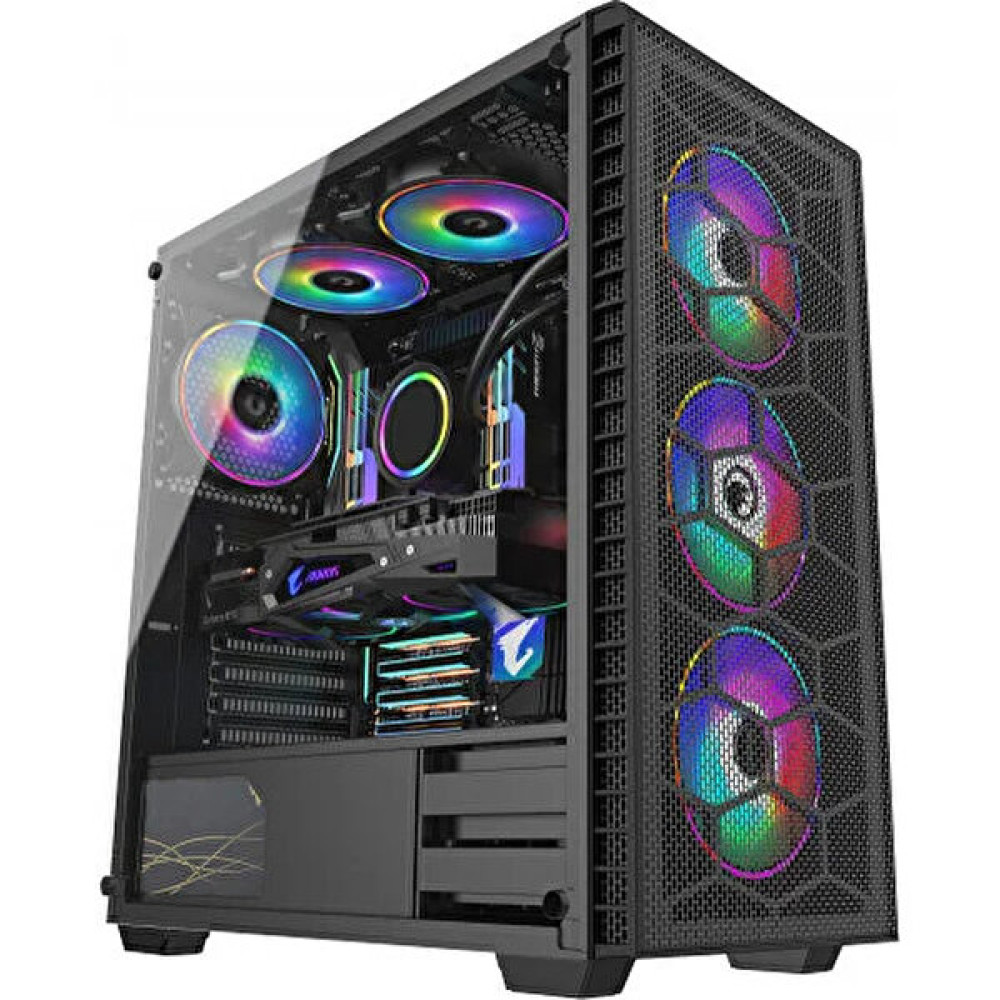 Gamepower Horizon Gaming Mesh 4x120 MM RGB Fan Mesh Kasa RGB Kontrolcü ve Uzaktan Kumanda Bilgisayar Kasası Masaüstü Bilgisayar Fiyatı