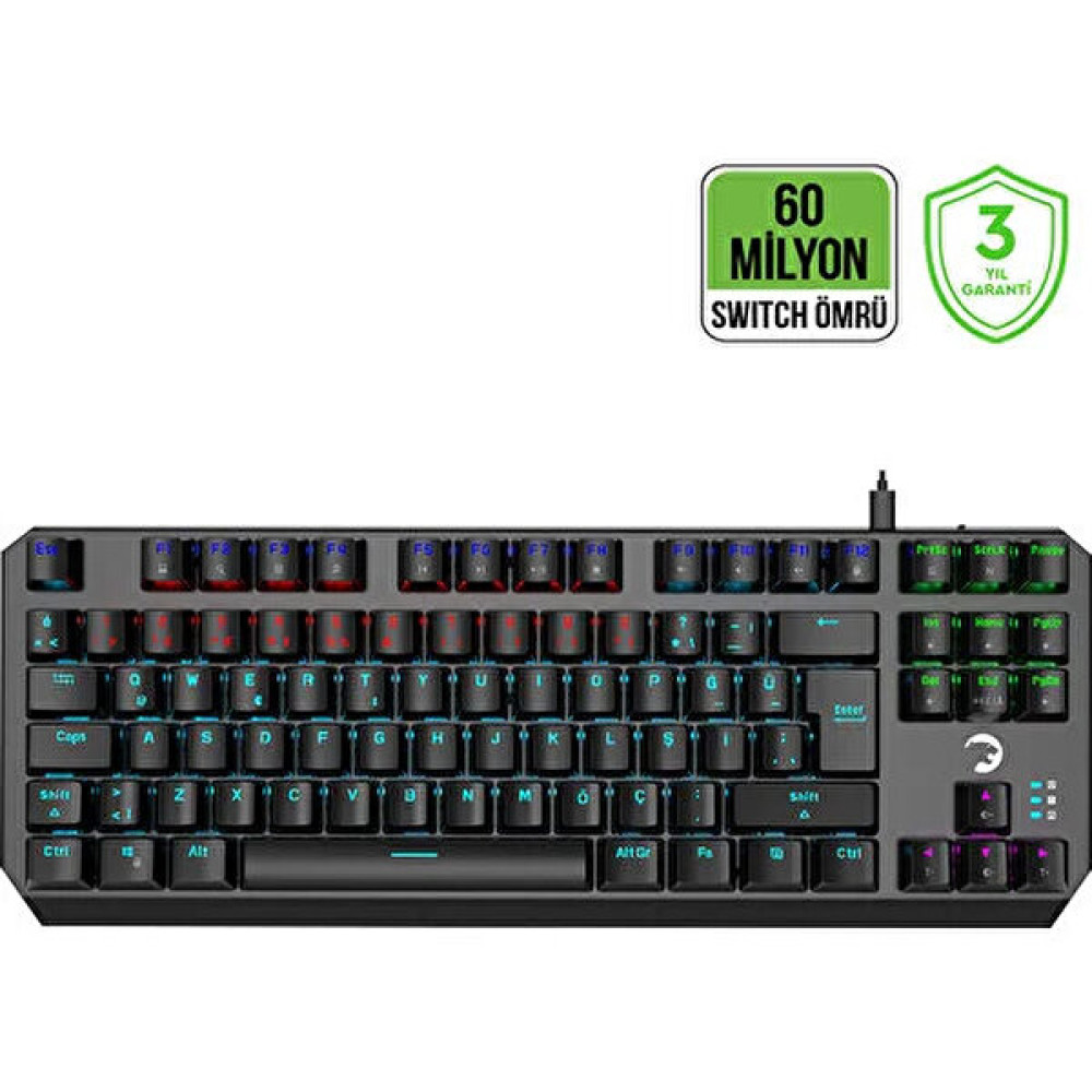 Gamepower Overlord 60M Mekanik Kahverengi Switch Türkçe Q 88 Tuş USB Gaming Klavye Oyuncu Klavyesi Fiyatı