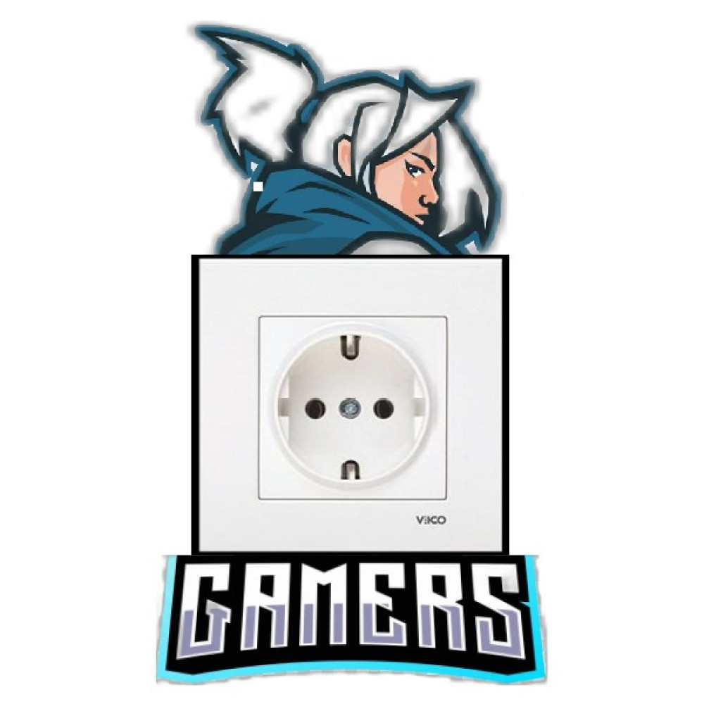 Gamer Priz Süsü- Jett /valo(Ahşap Mdf) - 1 Adet Ev & Dekorasyon Aksesuarları Fiyatı
