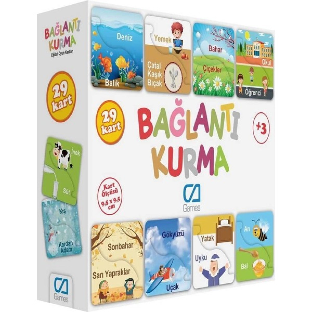 Games Bağlantı Kurma Eğitici Oyun Kartları 29 Kart Oto Boyaları Fiyatı