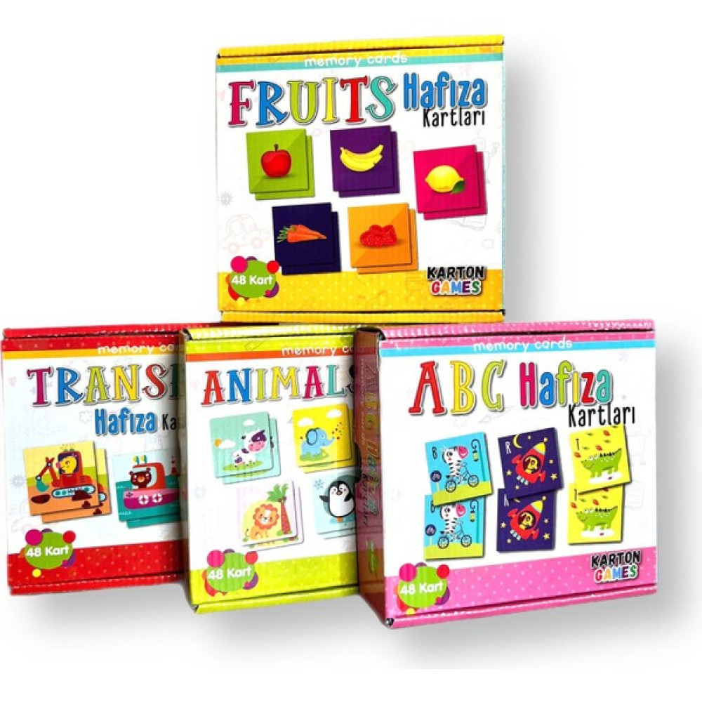 Games Memory Cards-Fruıts Hafıza Kartları - MEMORY CARDS-TRANSPORT HAFIZA KARTLARI Çocuk Oyuncağı Fiyatı