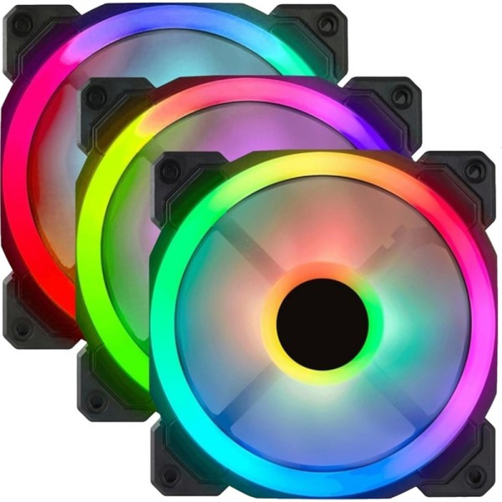 Gametech 7r Pro Seri (3'lü Set) Rainbow Ledli Sessiz 120MM 12CM Kasa Fanı Oto Boyaları Fiyatı