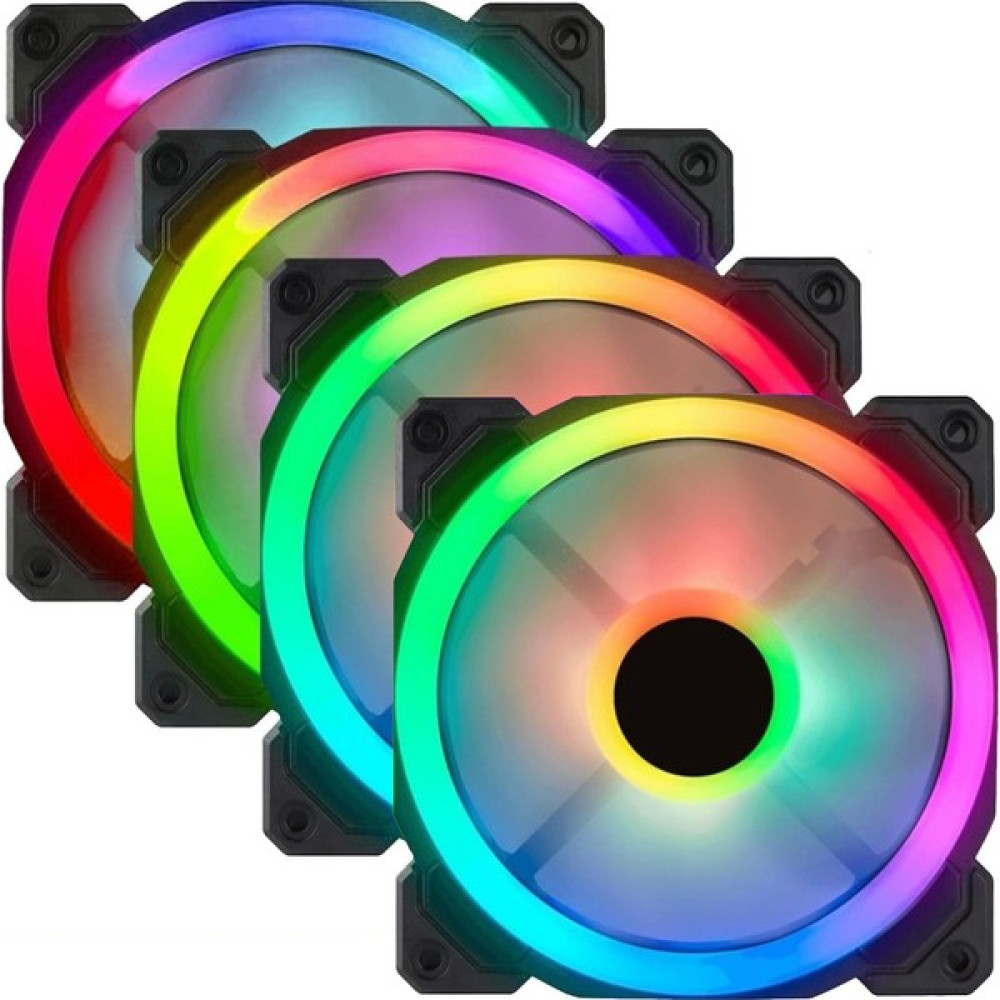 Gametech 7r Pro Seri (4'lü Set) Rainbow Ledli Sessiz 120MM 12CM Kasa Fanı Oto Boyaları Fiyatı