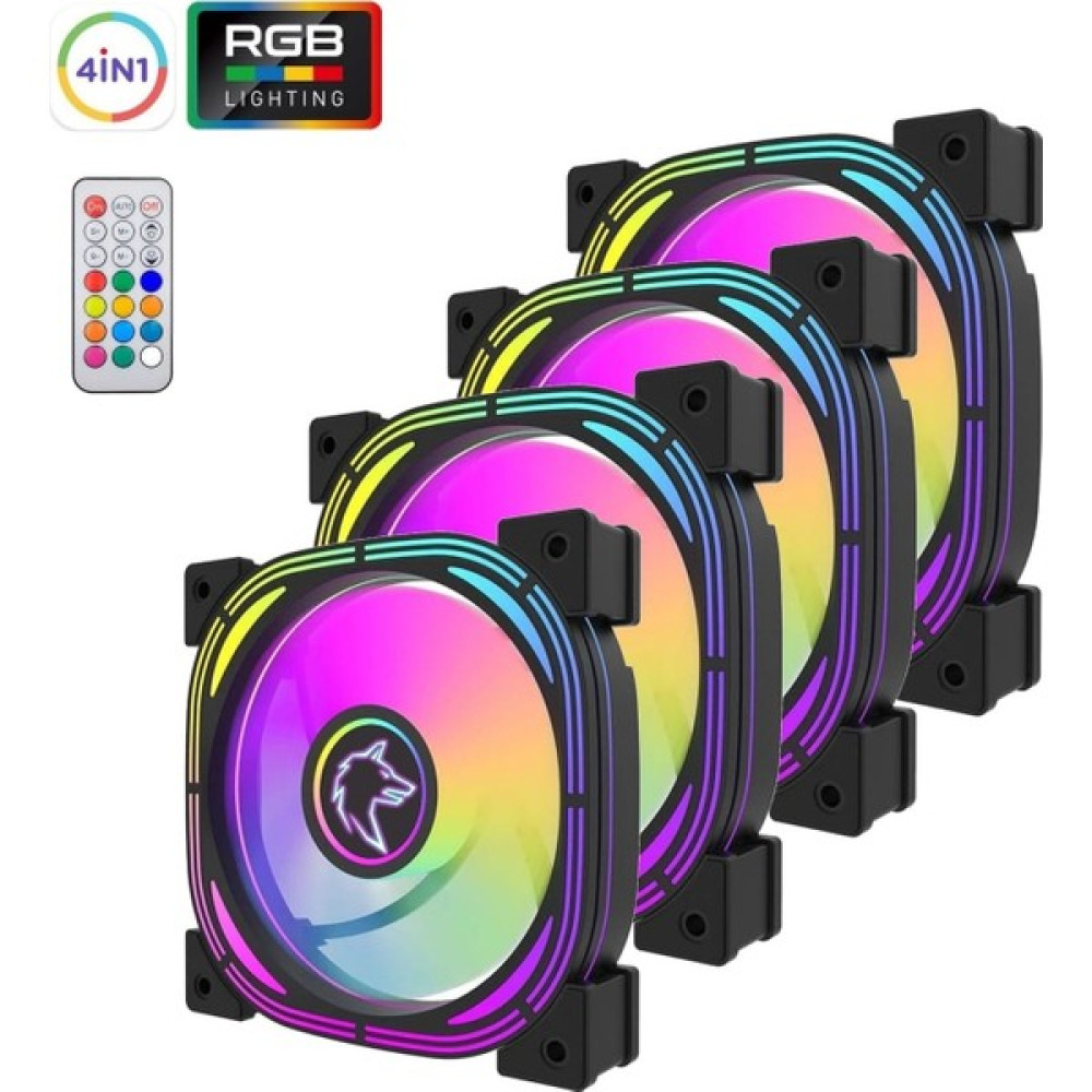 Gametech Halo V2 4X120MM Sessiz Profesyonelkumandalırgb Fan Seti Oto Boyaları Fiyatı