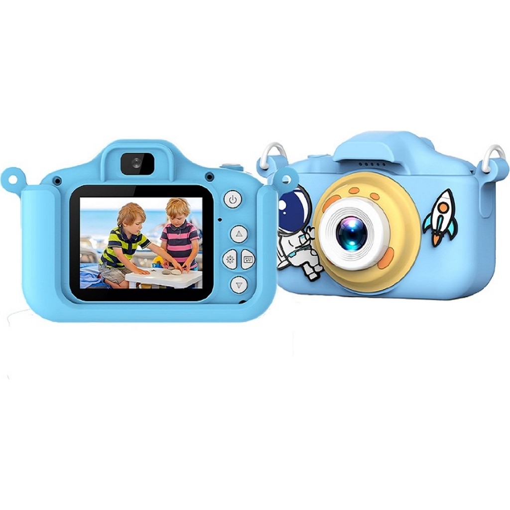 Gamon 10 MP Dijital Çocuk Fotoğraf Makinesi Panda Astronot Tasarımlı Çift Kamera ve Eğlence HY-X10 Panda HY-X15 li Filtreler - Mavi Dijital Fotoğraf Makineleri Fiyatı