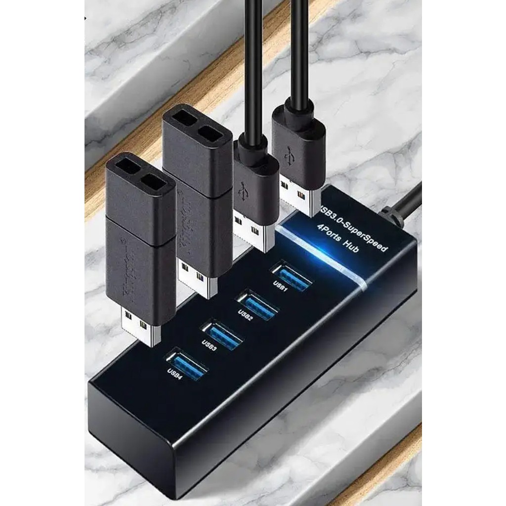 Gampus Süper Hızlı USB 3.0 Port Çoğaltıcı USB Hub Uyumlu Giriş Çoğaltıcı Aparat 1 Girişi 4 Girişe Çevirir Bilgisayar Çevirici ve Adaptörü Fiyatı
