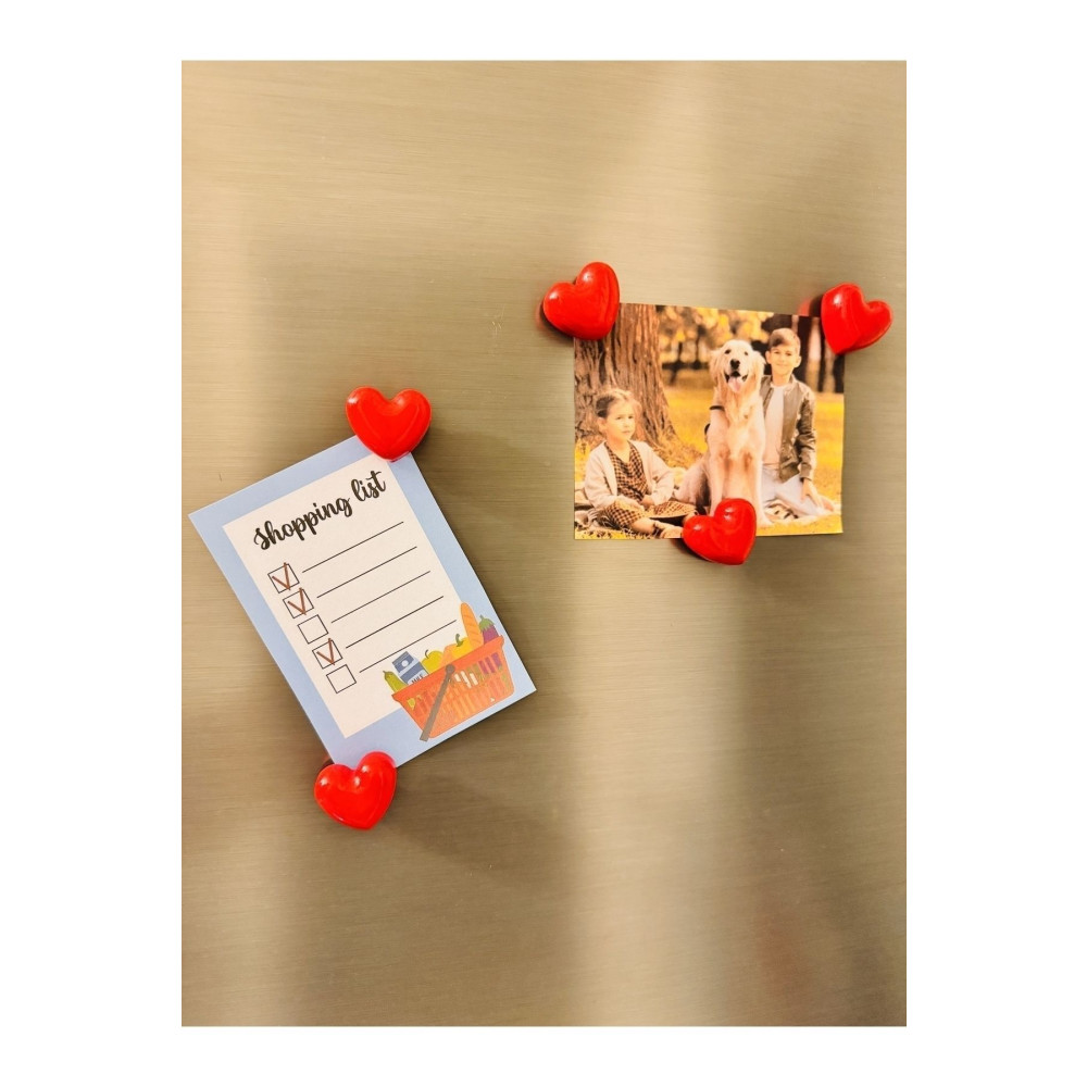 Gamy Crafts Magnet - Buzdolabı Magneti - Buzdolabı Süsü - 5’li Kalpli Magnet - Sevgililer Günü Hediyesi Buzdolabı Magneti Fiyatı