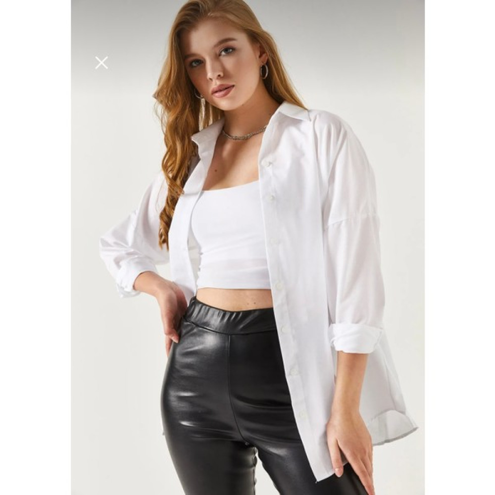 Gamze Genç Butik Kadın Oversize Basic Gömlek Kadın Gömlek Fiyatı