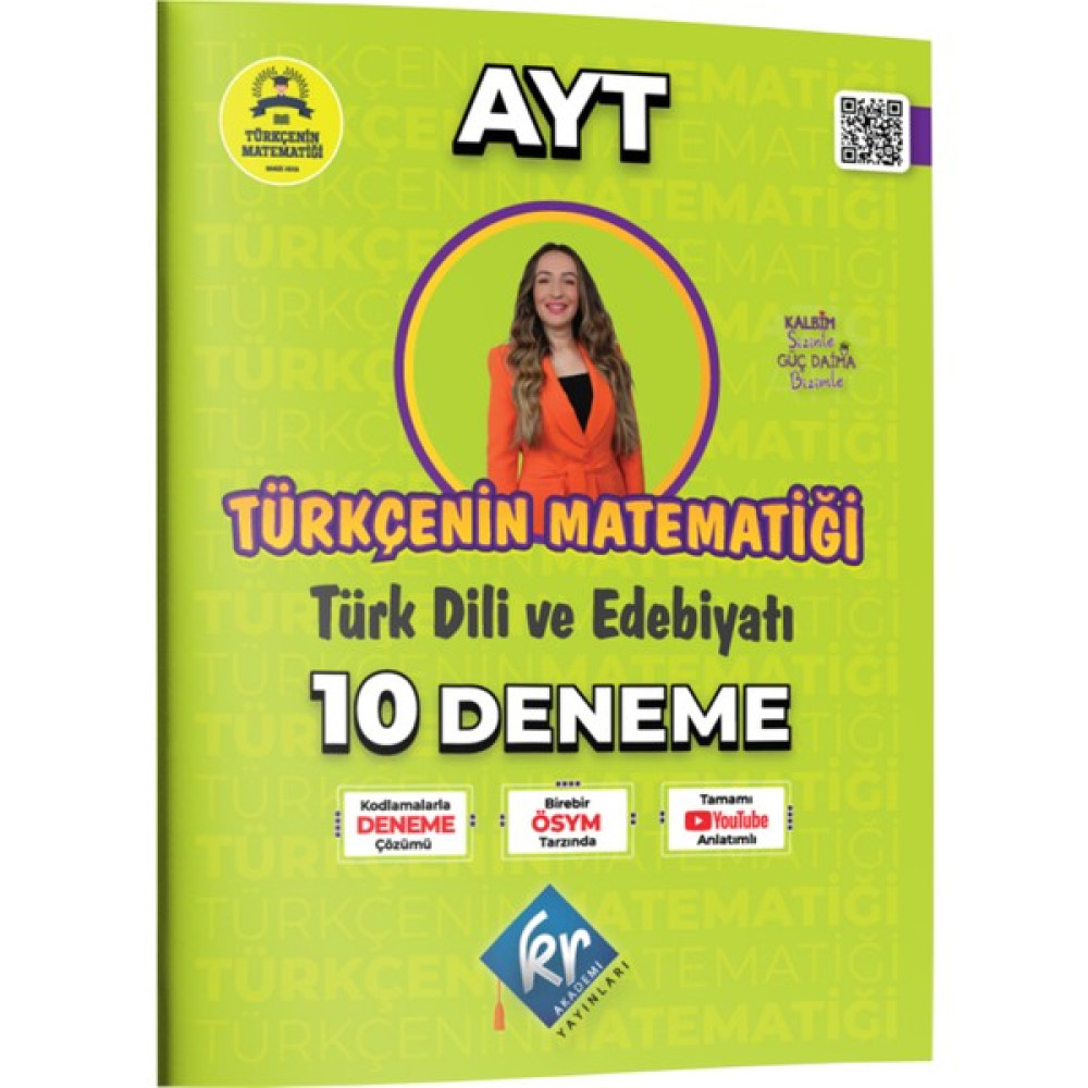 Gamze Hoca Türkçenin Matematiği Ayt Türk Dili ve Edebiyatı 10 Deneme Kr Akademi Yayınları Ders Sınav Kitapları Fiyatı