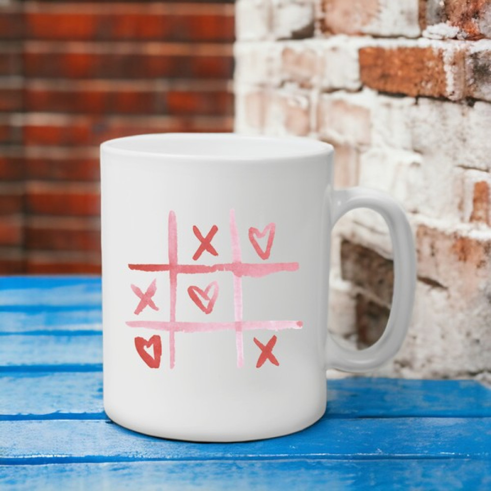 Gamzem x <3 x Desenli Kupa - Beyaz - 354 ml Fincan / Bardak / Kahve Takımı Fiyatı