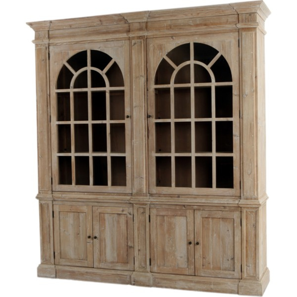 GAN DECOR Eskitme4 Kapaklı Meşe Büfe 214*50*235* - Ahşap Kitaplık Fiyatı