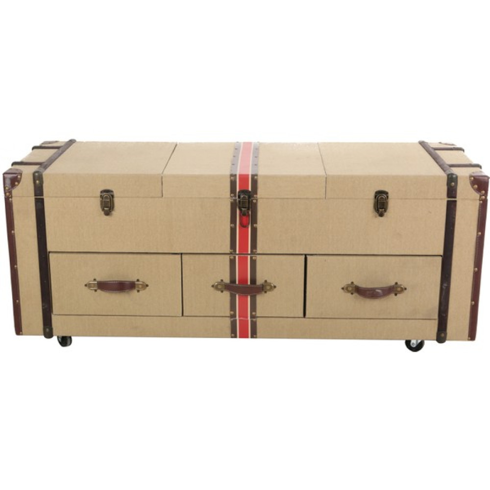 Gan Decor Kanvas Kumaş Kaplamalı Tv Konsolu 123X41X52CM - Yeşil Tv Ünitesi / Sehpası Fiyatı