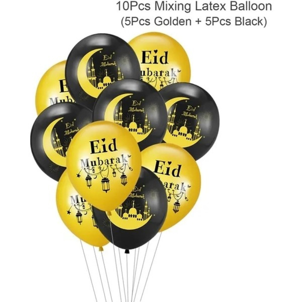 Ganbao 10 Adet Balon 3 Eid Mubarak Tabaklar Banner Balon Sofra Ramazan Dekorasyon 2023 Ramazan Kareem Islam Müslüman Parti Dekor Eid Al Kurban Hedi... Oyuncak Fiyatı