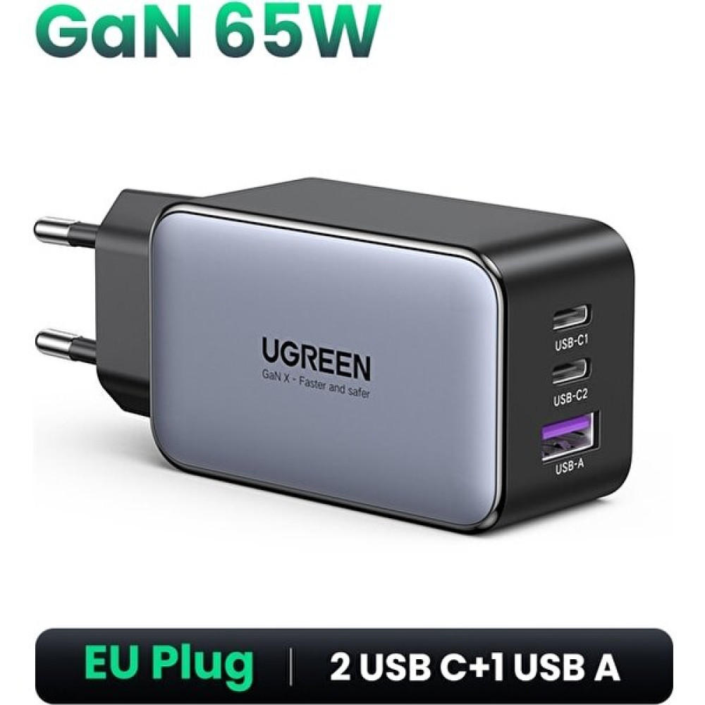Ganbao 3 Bağlantı Noktalı Gan 65W Ab Ugreen 65W Gan Şarj Cihazı USB Hızlı Şarj Cihazı Qc 4.0 Pd3.0 iPhone 13 12 Için Samsung Huawei Xiaomi Telefon ... Cep Telefonu Şarj Cihazı Fiyatı