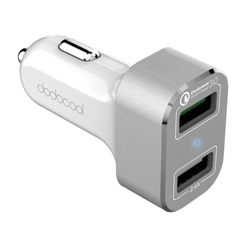 Ganbao Beyaz Evrensel 30W Dodocool 2 Bağlantı Noktalı USB Araç Şarj Cihazı, Hızlı Şarj 3.0 Taşınabilir Cep Telefonu Şarj Cihazı (Yurt Dışından) Cep Telefonu Araç Kiti Fiyatı