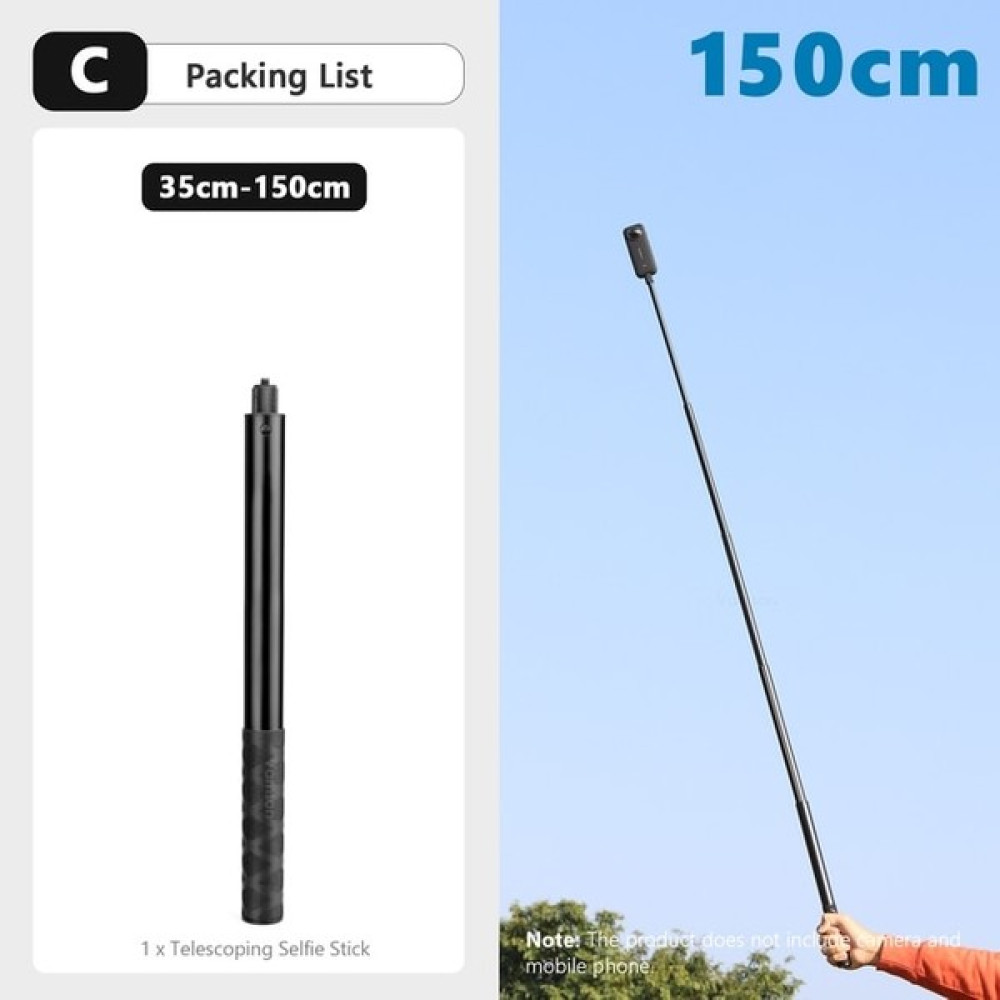 Ganbao C Vamson Görünmez Selfie Sopa INSTA360 X3 Dönen Bullet Time El Tripod Insta 360 One X2 One Rs Gopro Aksesuarları (Yurt Dışından) - Renkli Selfie - Özçekim Çubuğu Fiyatı