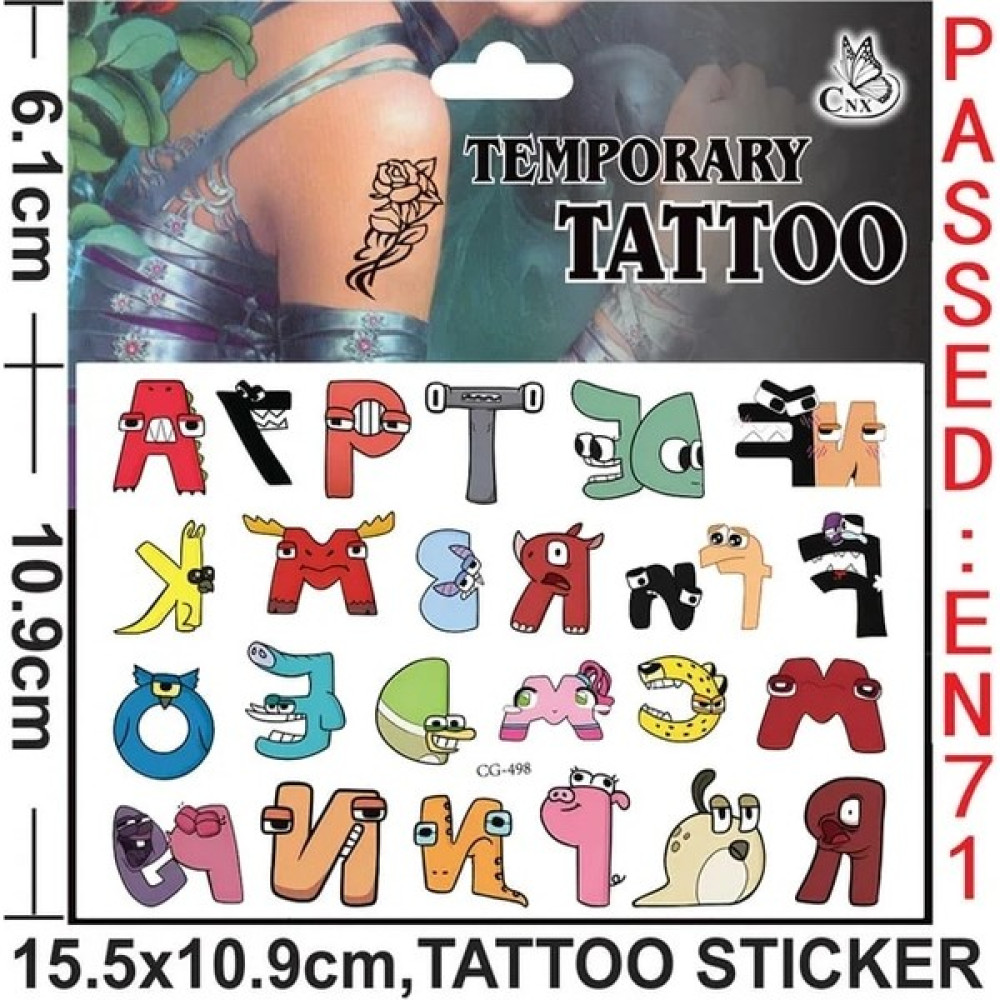 Ganbao CG-498 Boyama Alfabe Lore Dövme Etiket Rastgele 1 Adet Çocuk Doğum Günü Partisi Dekoru Dikiş Etiket Aksiyon Figürü Sticker Çocuklar Hediye (Yurt Dışından) - Renkli Oto Boyaları Fiyatı