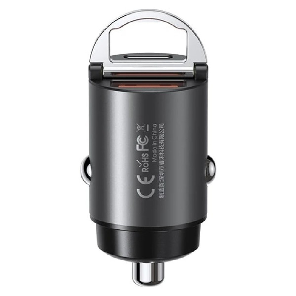 Ganbao Gri Remax Mini Halka 30W Pd+Qc Hızlı Şarj Araç Şarj Cihazı 1A1C Çıkış Çoklu Tüm Cep Telefonları ve Tabletlerle Uyumlu (Yurt Dışından) - Siyah Cep Telefonu Araç Kiti Fiyatı
