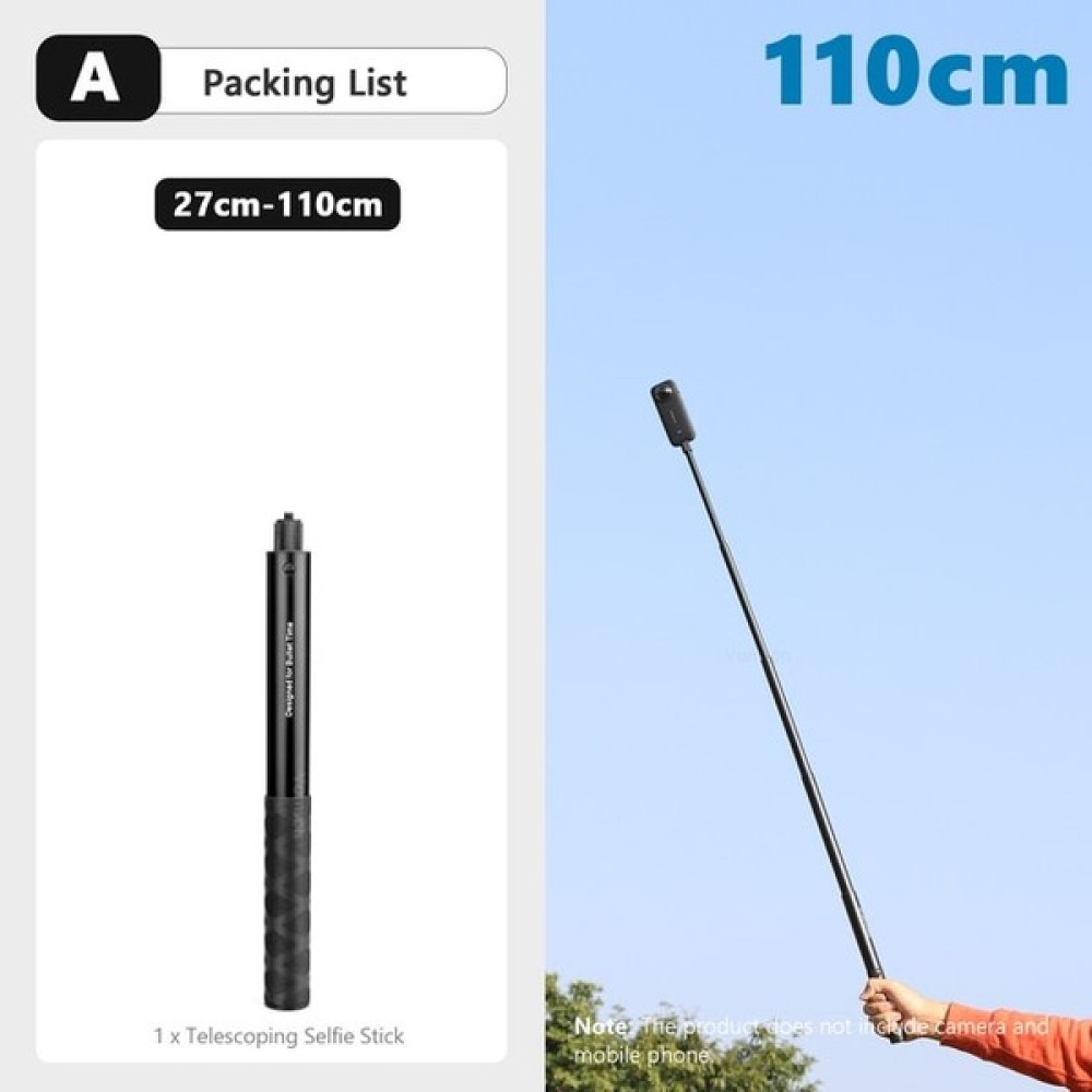 Ganbao INSTA360 X3 Aksesuarları Için Bir Vamson Dönen Bullet Time Görünmez Selfie Sopa Tripod Monopod Dağı Insta 360 One X2 Gopro (Yurt Dışından) Selfie - Özçekim Çubuğu Fiyatı