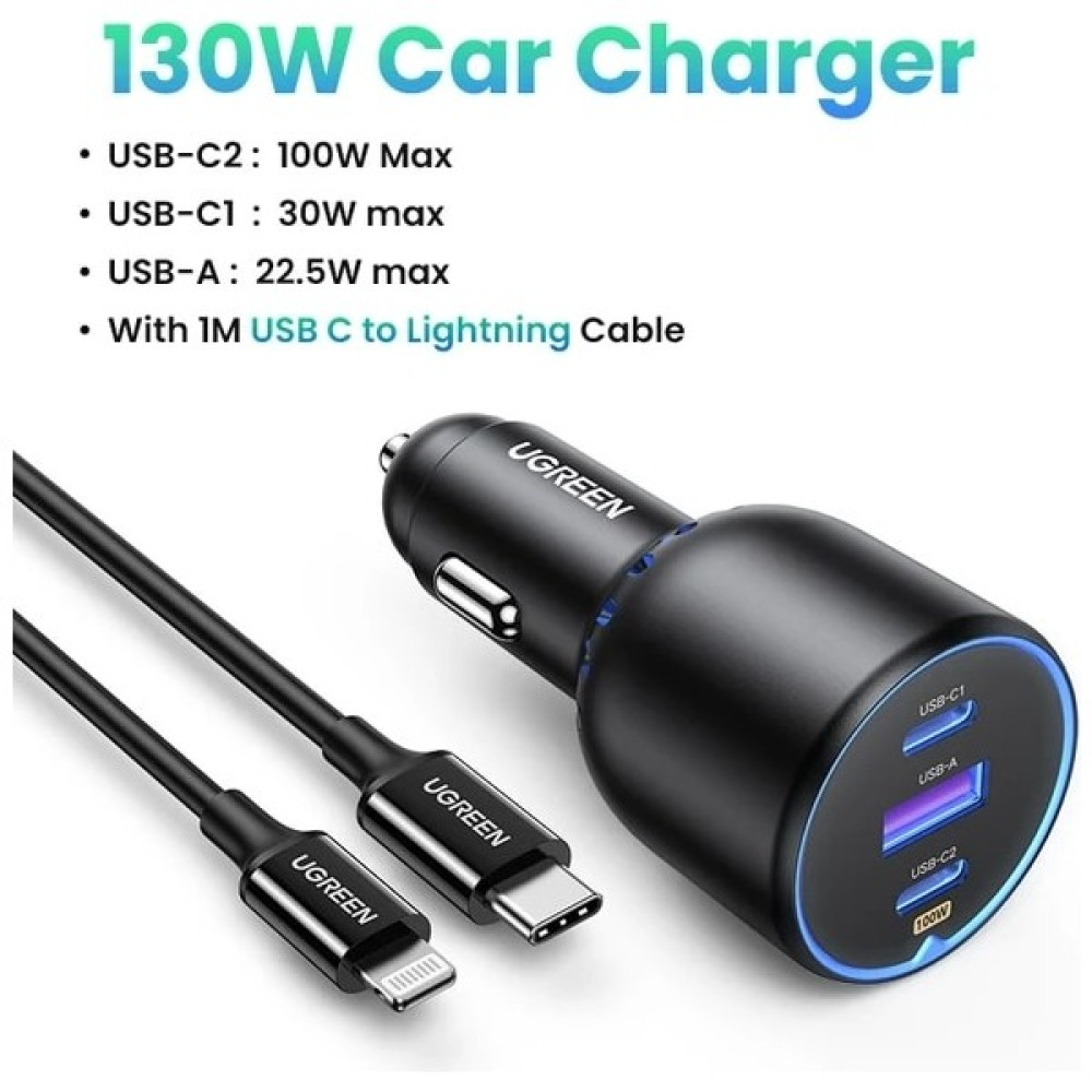 Ganbao iPhone Için Kablo Ekleyin 【taze Bulgular】ugreen 69W Araç Şarj Cihazı USB Tip C Pd Qc 4.0 3.0 iPhone 14 13 12 Için Hızlı Şarj Samsung Cep Tel... Cep Telefonu Araç Kiti Fiyatı