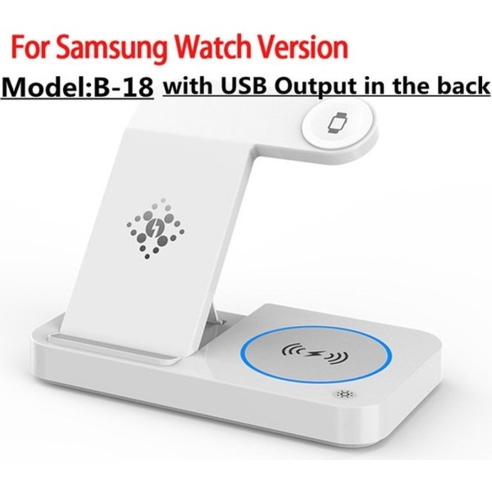 Ganbao Samsung Için Beyaz 100W 4'ü 1 Arada Katlanabilir Kablosuz Şarj Istasyonu iPhone 14 13PRO Apple Watch 7/6 Samsung Galaxy Watch Şarj Cihazları... Cep Telefonu Şarj Cihazı Fiyatı