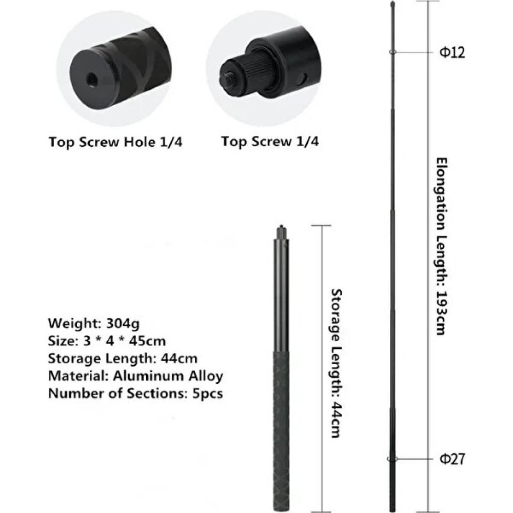 Ganbao Siyah 200CM INSTA360 X3 2m Ultra Uzun Genişletilmiş Baskı Karbon Fiber Selfie Sopa Aksesuarları Insta 360 One X2/one Rs Gopro Djı (Yurt Dışı... Selfie - Özçekim Çubuğu Fiyatı