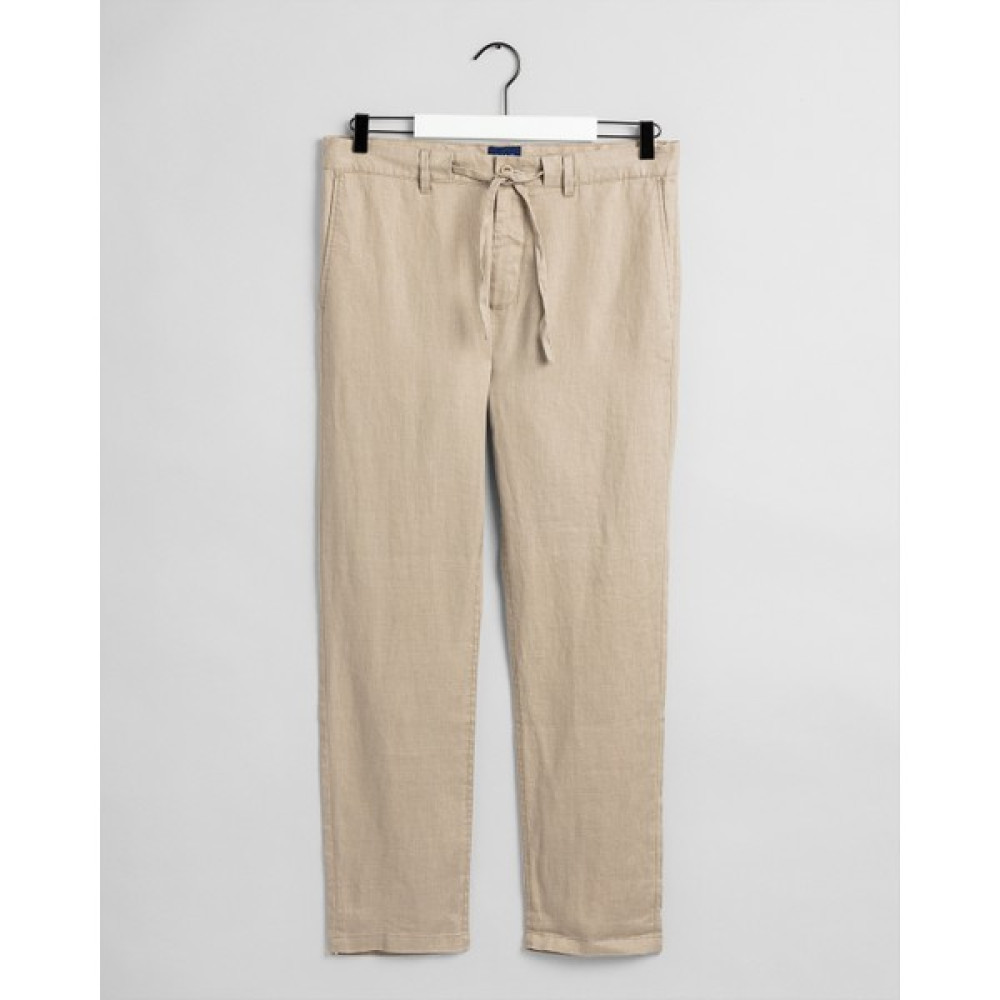 Gant Erkek Bej Regular Fit Keten Pantolon 1505072.277 Erkek Pantolon Fiyatı