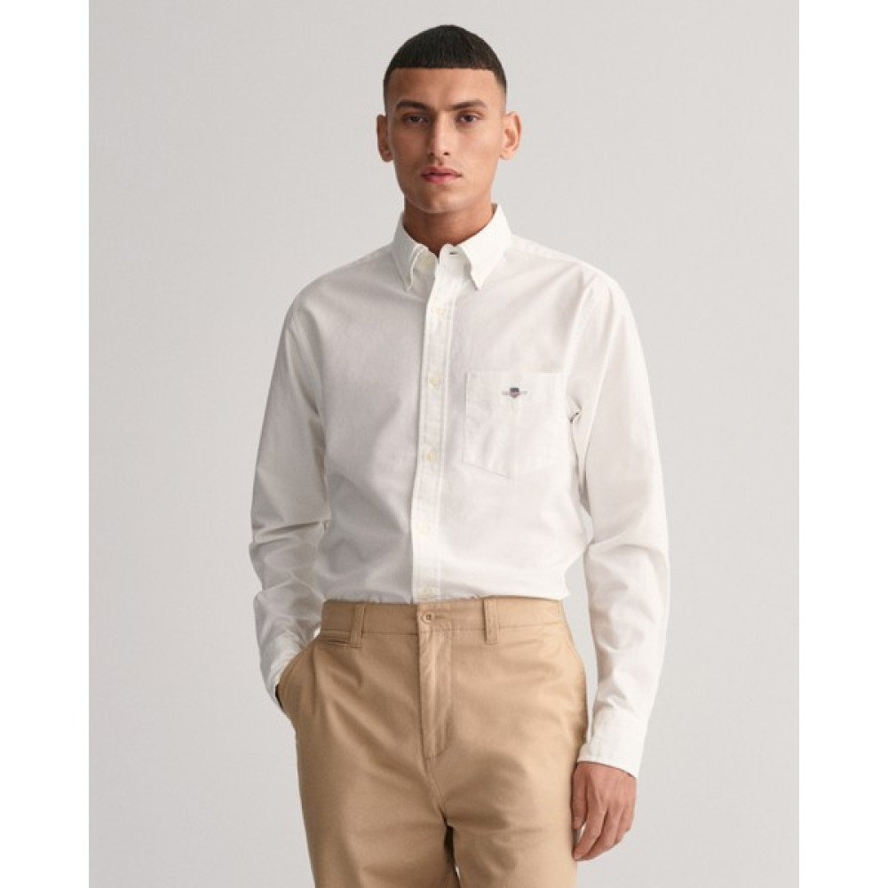 Gant Erkek Beyaz Regular Fit Düğmeli Yaka Oxford Gömlek 3000200.110 Erkek Gömlek Fiyatı