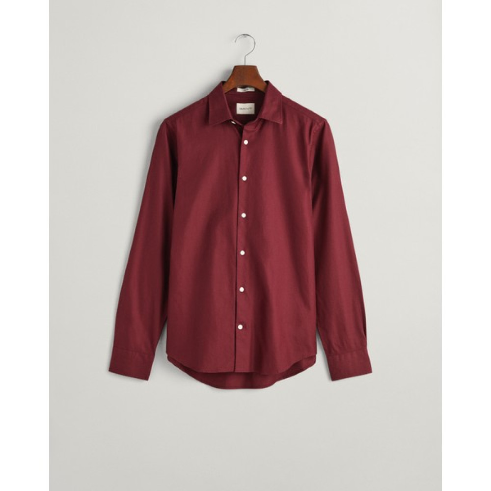 Gant Erkek Kırmızı Slim Fit Klasik Yaka Kadife Gömlek 3230224.644 Erkek Gömlek Fiyatı