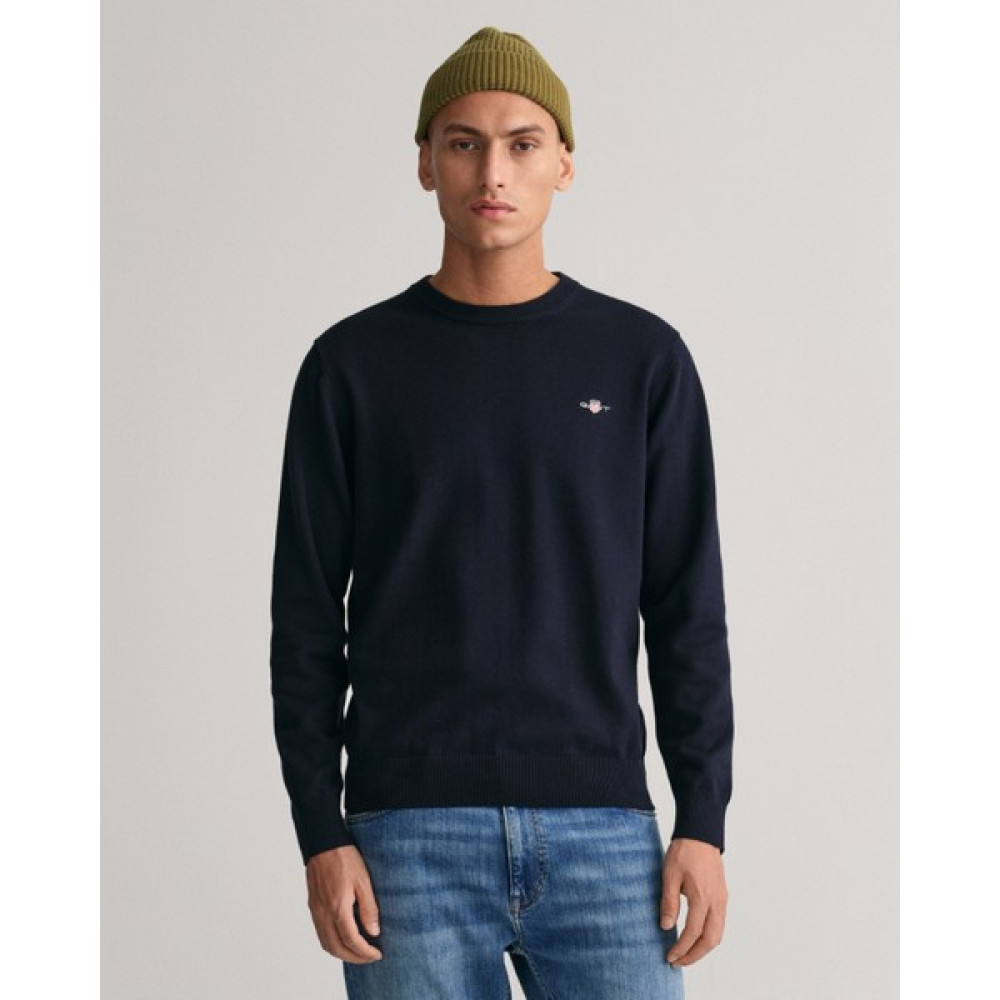 Gant Erkek Lacivert Regular Fit Bisiklet Yaka Kazak 8030561.433 Erkek Kazak & Süveter & Triko Fiyatı