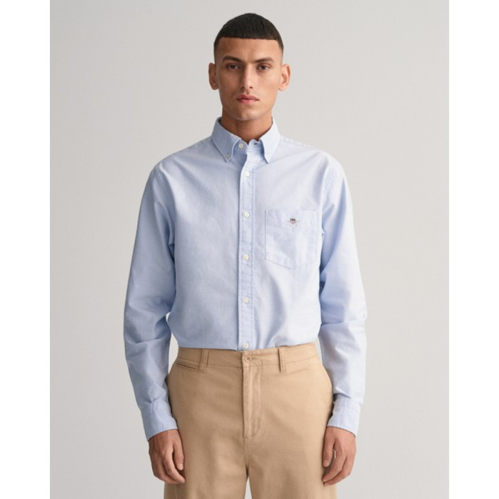 Gant Erkek Mavi Regular Fit Düğmeli Yaka Gömlek 3000200.455 Erkek Gömlek Fiyatı