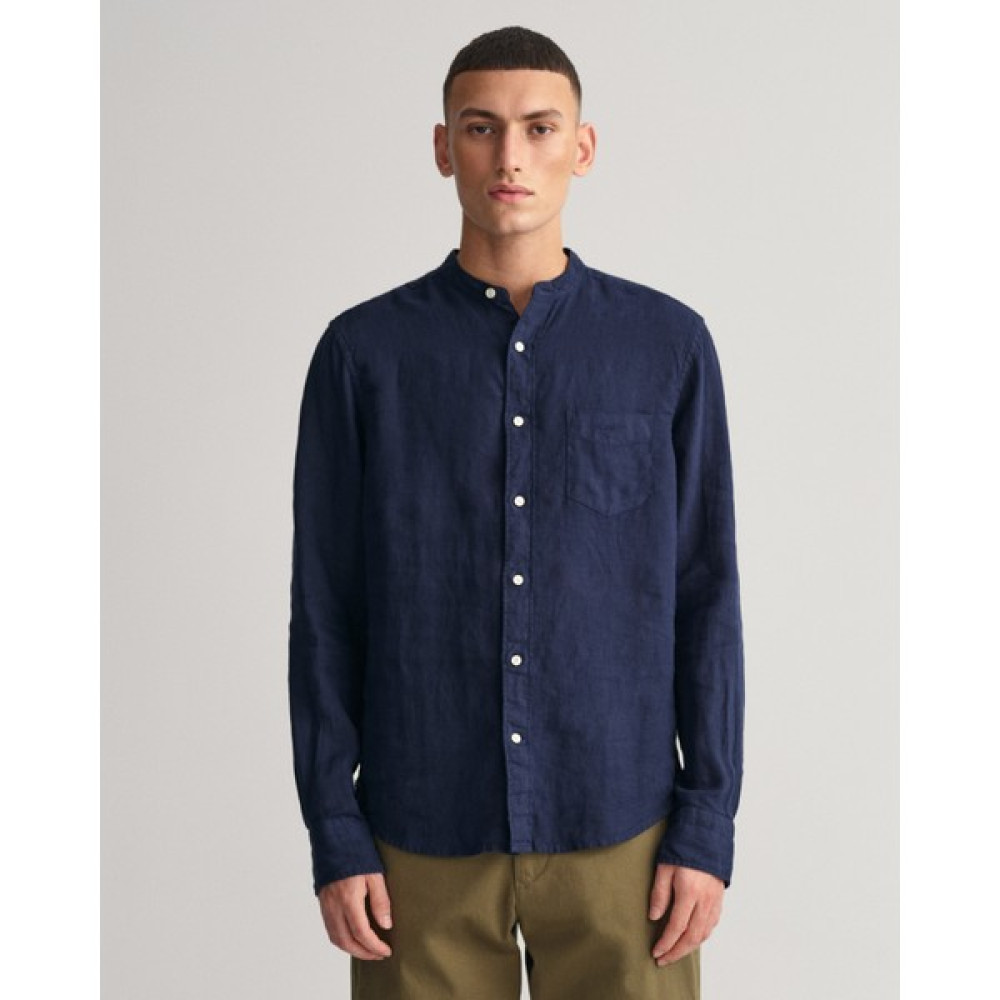 Gant Erkek Mavi Regular Fit Hakim Yaka Keten Gömlek 3230078.410 Erkek Gömlek Fiyatı