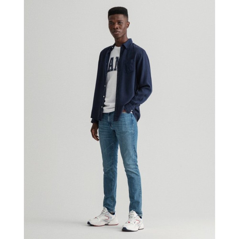 Gant Erkek Mavi Slim Fit Pantolon 1000178.983 Erkek Pantolon Fiyatı