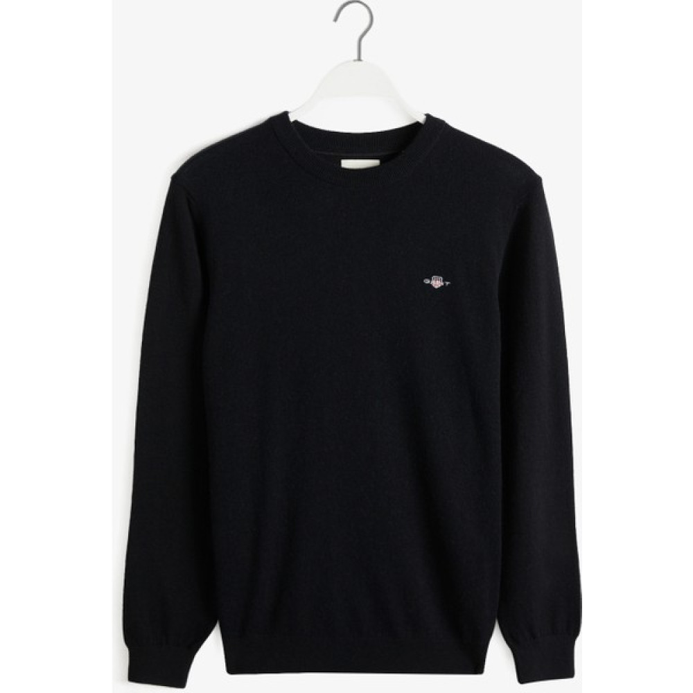 Gant Erkek Siyah Regular Fit Bisiklet Yaka Kazak 8060068.5 Erkek Kazak & Süveter & Triko Fiyatı