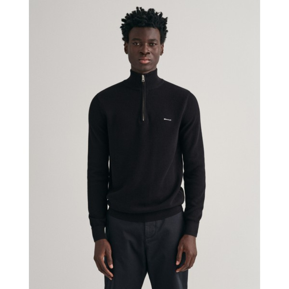 Gant Erkek Siyah Regular Fit Yarım Fermuarlı Kazak 8040523.5 Erkek Kazak & Süveter & Triko Fiyatı
