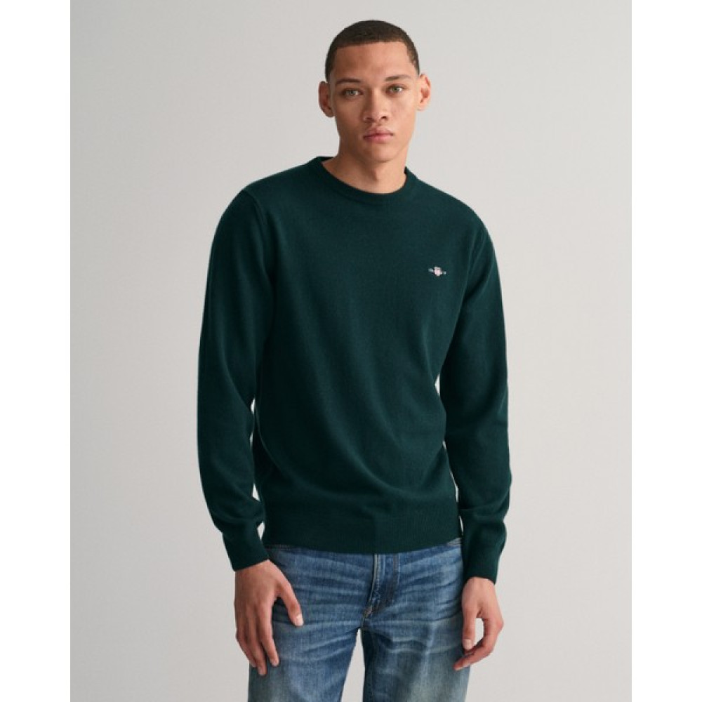 Gant Erkek Yeşil Regular Fit Bisiklet Yaka Kazak 87211.374 Erkek Kazak & Süveter & Triko Fiyatı