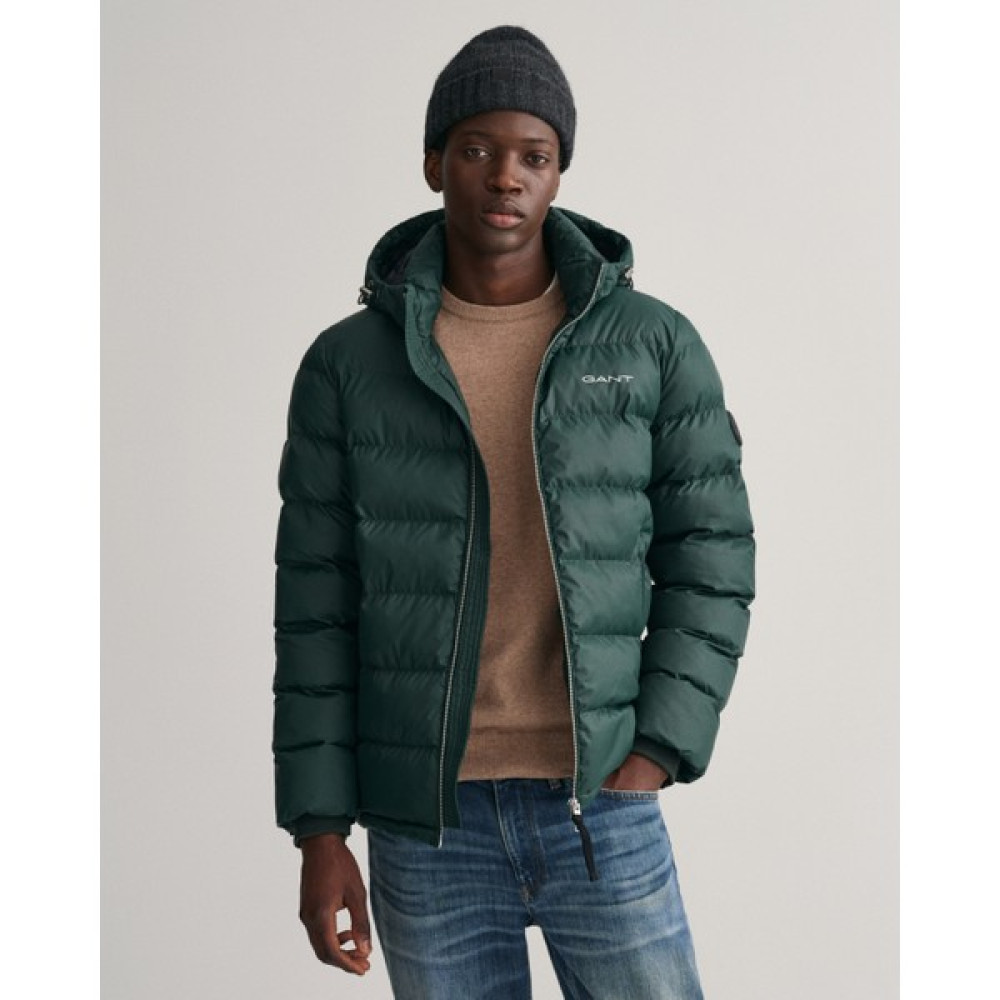 Gant Erkek Yeşil Regular Fit Kapüşonlu Mont 7006351.374 Erkek Mont Fiyatı