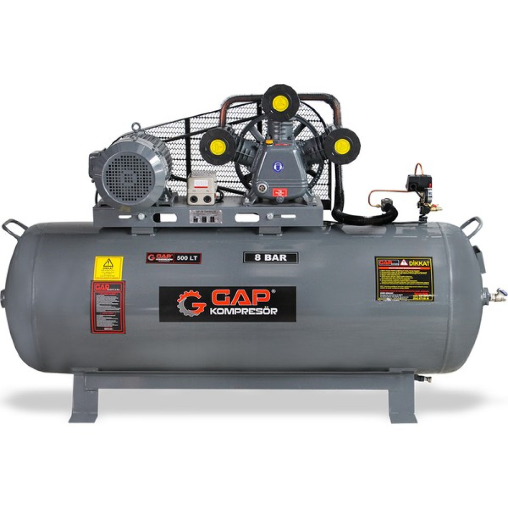GAP | 500 lt 3 Kafa 8 Bar 10 HP Pistonlu Hava Kompresörü Hava Kompresörü Fiyatı