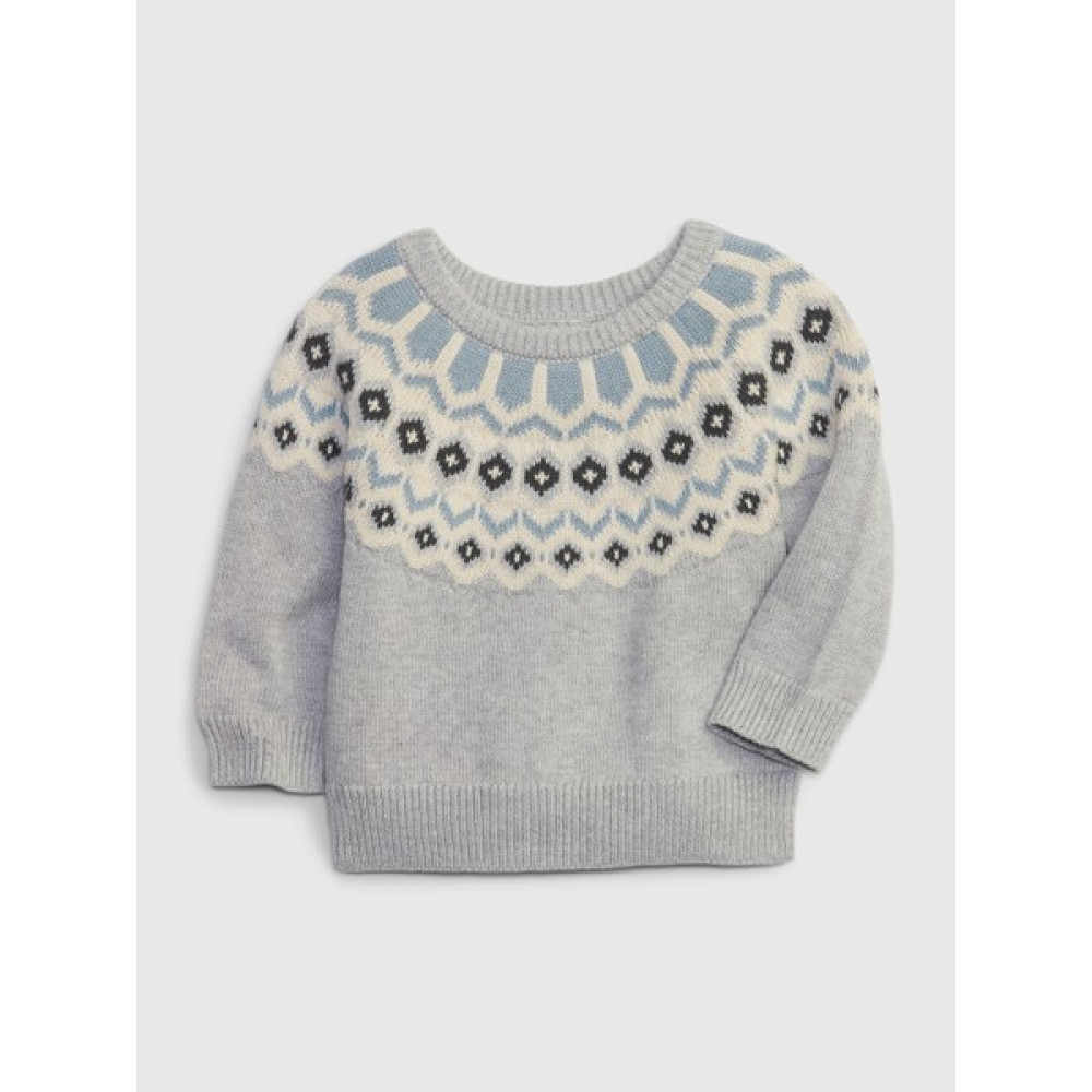 Gap Erkek Bebek Fair Isle Desenli Kazak Bebek Kazak Fiyatı