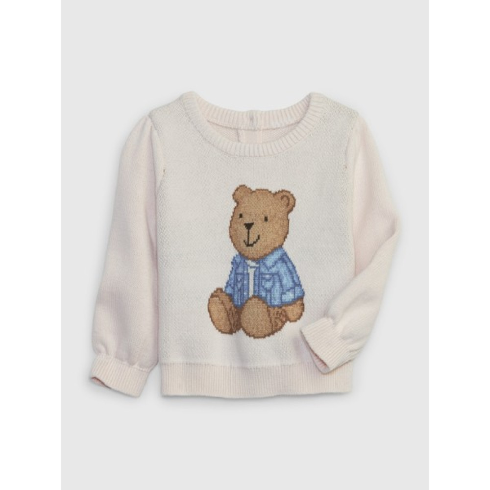 Gap Kız Bebek Brannan Bear Desenli Kazak Bebek Kazak Fiyatı