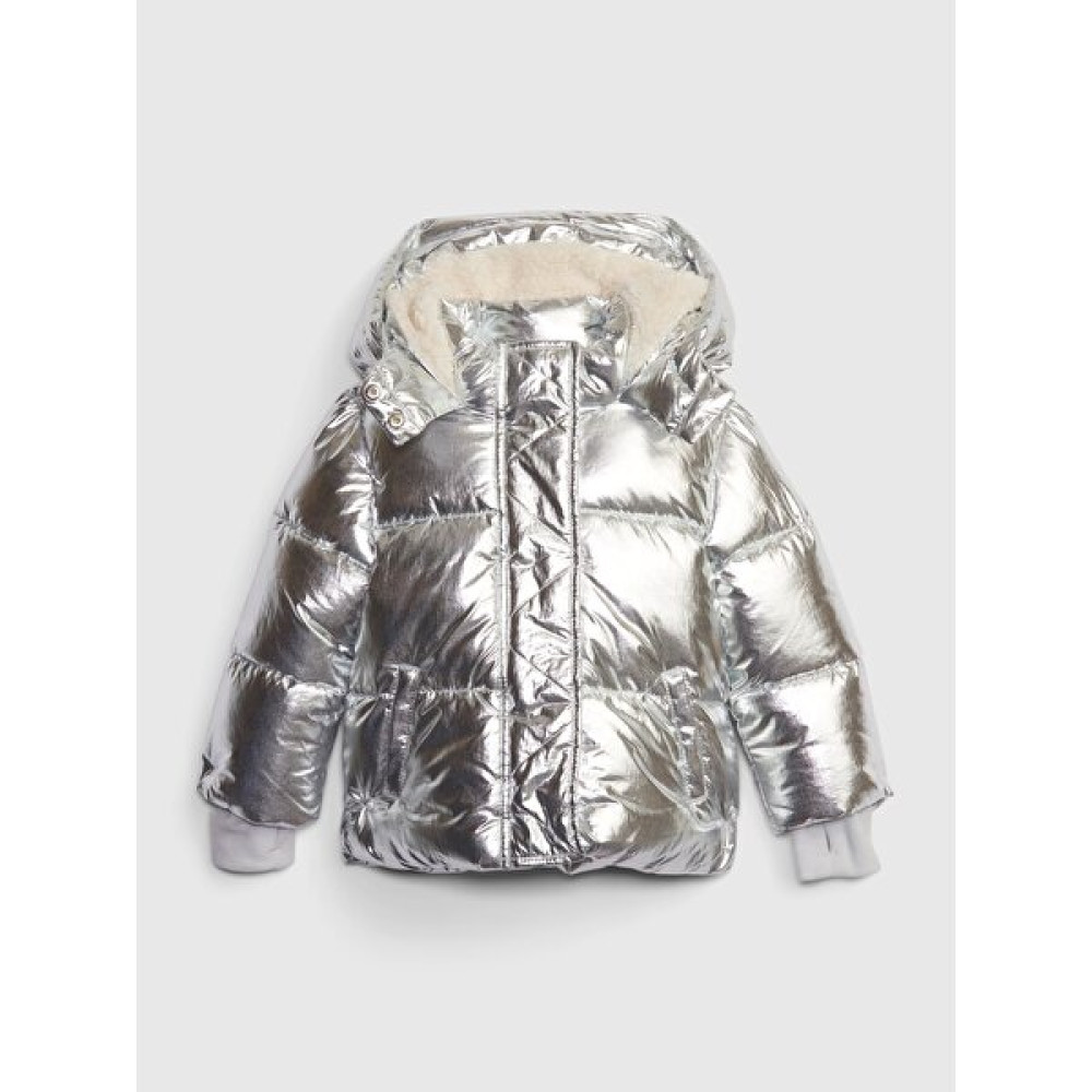 Gap Kız Bebek Metalik Heavyweight Puffer Şişme Mont Bebek Montu Fiyatı