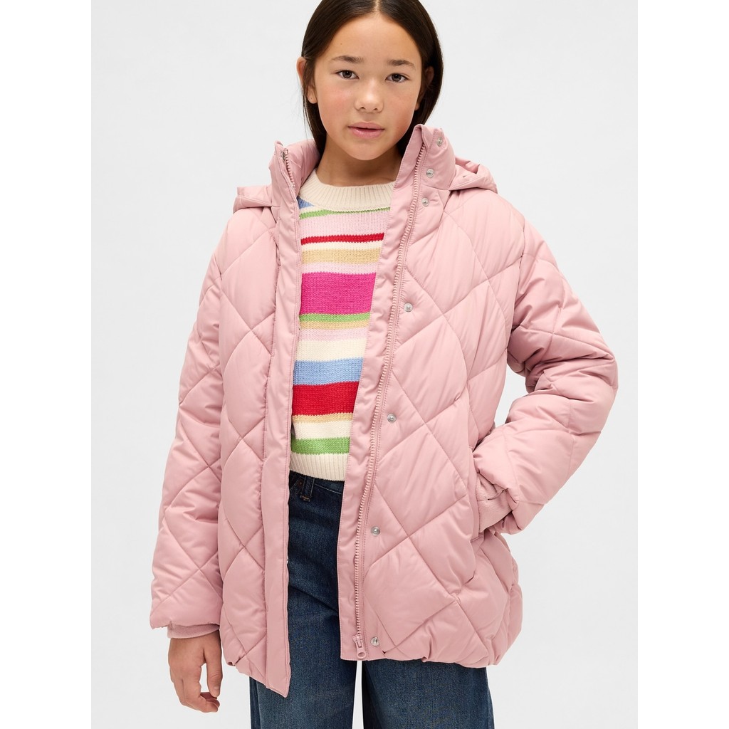 Gap Kız Çocuk Pembe Kapitone Puffer Şişme Mont Kız Çocuk Mont Fiyatı